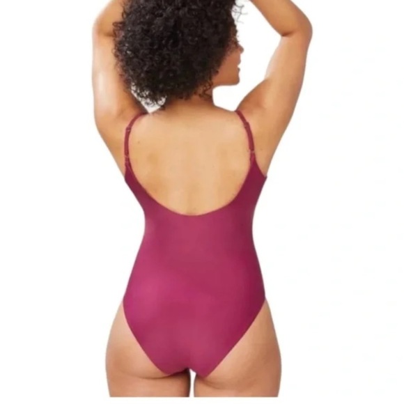 NWT Andie Swim SMALL The Santorini One Piece Plum Cutout Swimsuit - Picture 3 of 6